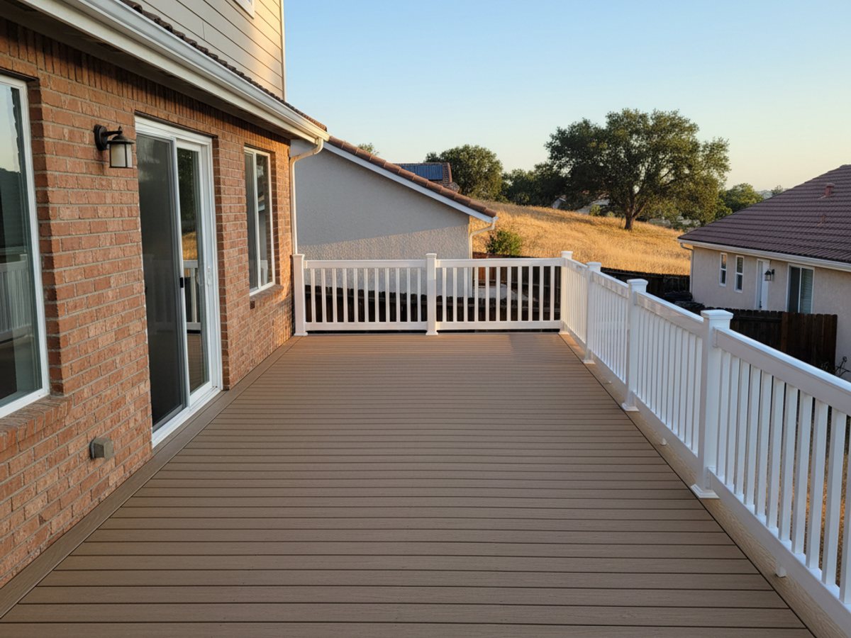 Deck Resurfacing completed by Omega Deck Solutions in Shingle Springs, CA