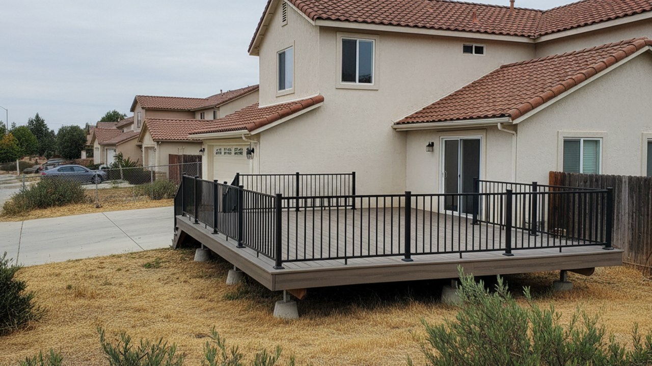 Deck Installation completed by Omega Deck Solutions in Camino, CA